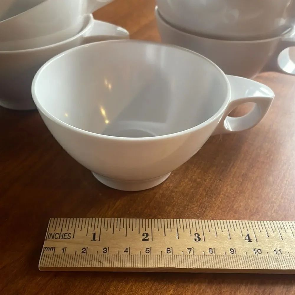 White Boontonware Cups Set of 6 - Picture 2 of 6